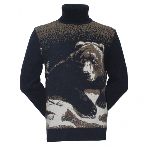 Теплый свитер с медведем (1524)