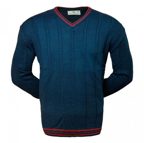 Классический пуловер 3XL-5XL ( 1610 )