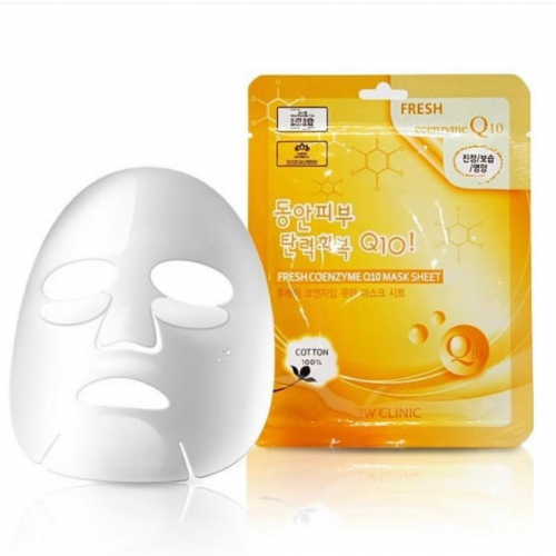 Тканевая маска для лица с коэнзимом Q10 Fresh Coenzyme Q10 Mask Sheet