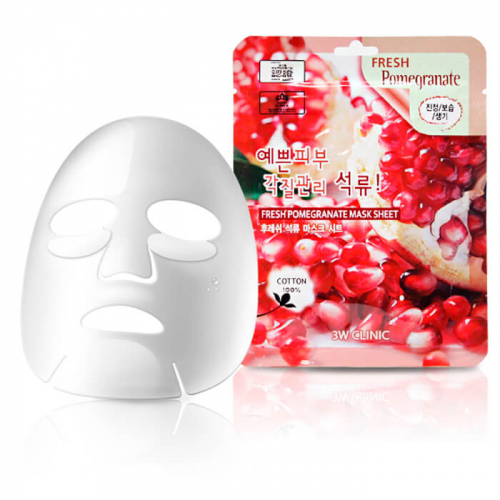 Тканевая маска для лица с экстрактом граната Fresh Pomegranate Mask Sheet