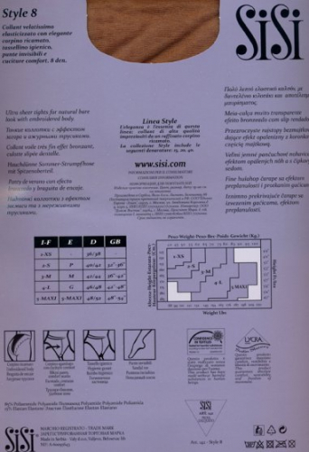 Колготки классические, SiSi, Style  8 оптом
