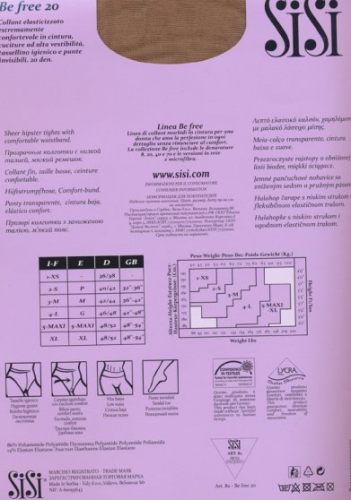Колготки классические, SiSi, Be Free 20  VB оптом