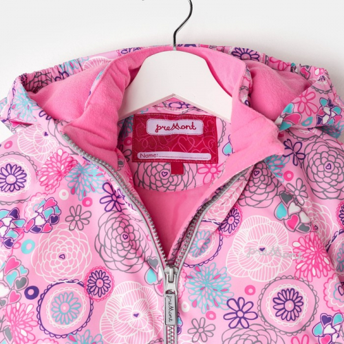 Комплект для девочки (куртка, полукомбинезон), рост 140 см, цвет розовый S17343
