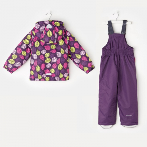 Комплект для девочки (куртка, полукомбинезон), рост 140 см, цвет фиолетовый S17344