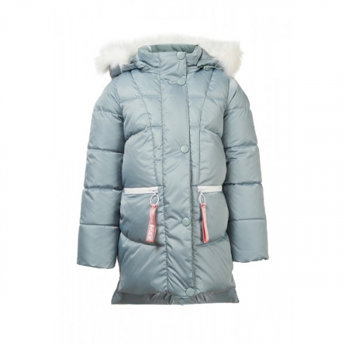 Зимняя куртка для девочки Эмма эвкалиптовый Олдос