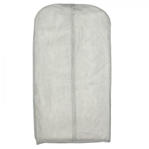 Чехол для одежды зимний 120×60×10 см, спанбонд, цвет серый