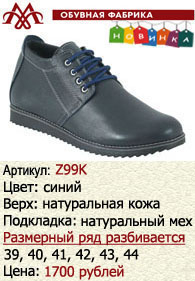 Зимняя обувь оптом: Z99K.