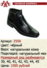 Зимняя обувь оптом: Z55K.