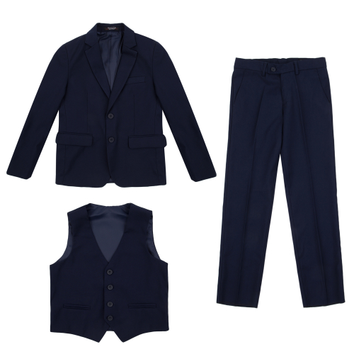 Комплект Rodeng жилет/пиджак/брюки, цвет: синий