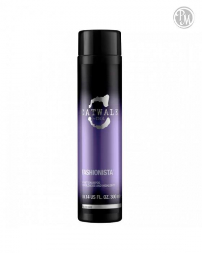 Tigi catwalk fashionista violet фиолетовый шампунь для блондированных волос 300мл