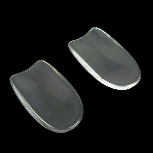 Подпяточники для обуви силиконовые, клеевая основа, 9,5 × 5,5 см, пара, цвет прозрачный