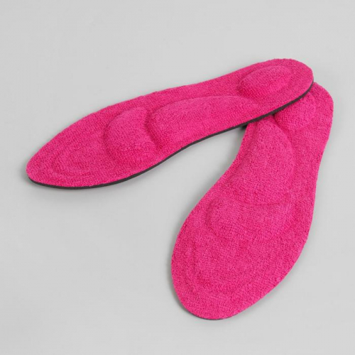 Стельки для обуви, универсальные, амортизирующие, 35-40 р-р, пара, цвет розовый