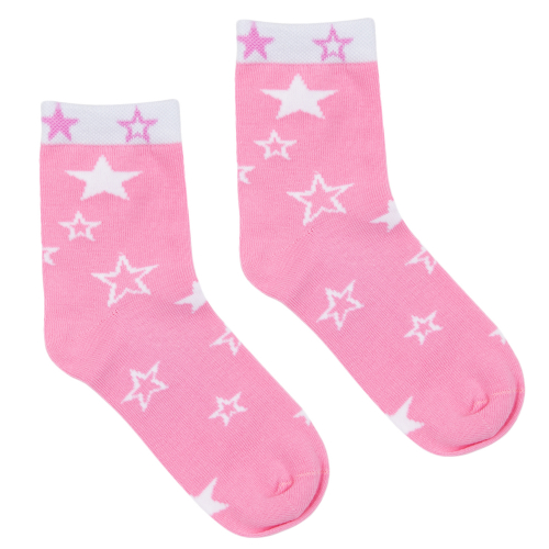 Носки Даниловская мануфактура Звезды, цвет: розовый