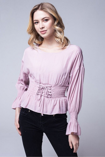 Блуза #209397Розовый
