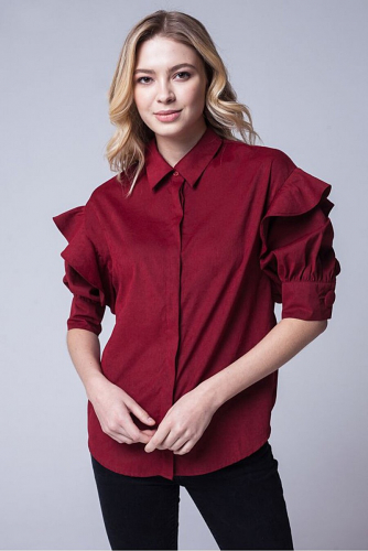 Блуза #209393Бордовый