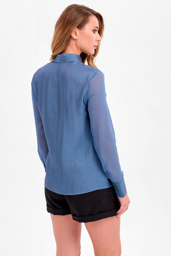 Блуза #209258Темно синий29