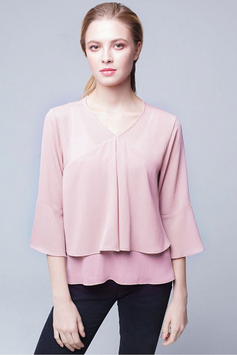 Блуза #209413Розовый