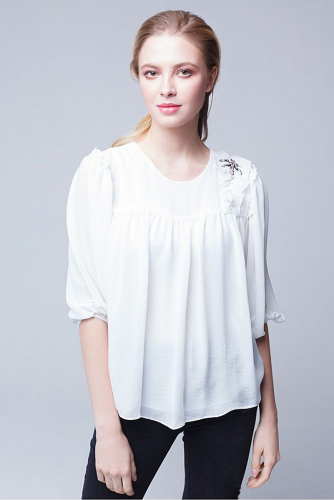 Блуза #208562Белый