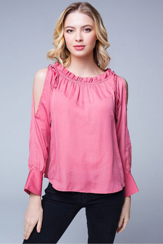 Блуза #209377Розовый