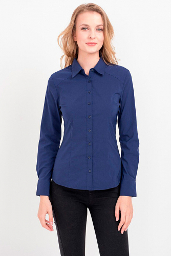 Блуза #209643Темно синий