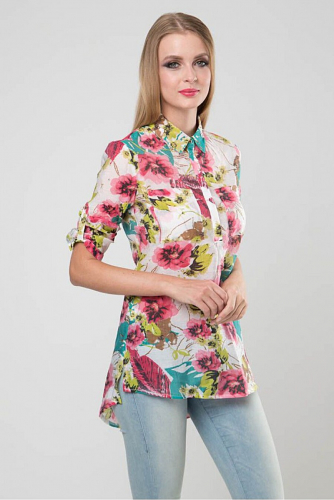 Блуза #209303Розовый