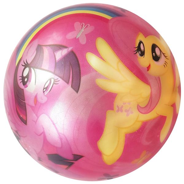 Мяч ПВХ 23см 'Играем вместе' 'Hasbro. Мой маленький пони', полноцвет, с блеском в сетке в кор.144шт