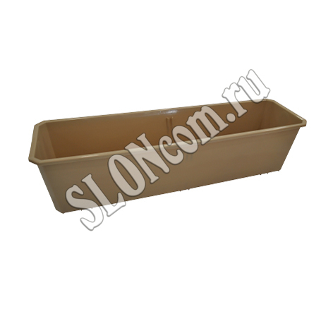 Ящик балконный 60 см, шоколадный. sloncom