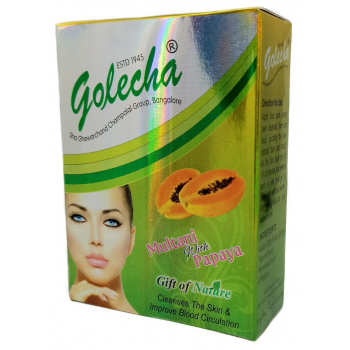 маска-убтан для лица Голеча выравнивание и осветление тона кожи (Golecha Multani Papaya Powder) 100гр