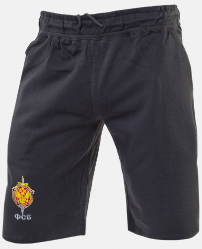 Авторитетные мужские шорты с эмблемой ФСБ – носи правильные вещи! №829