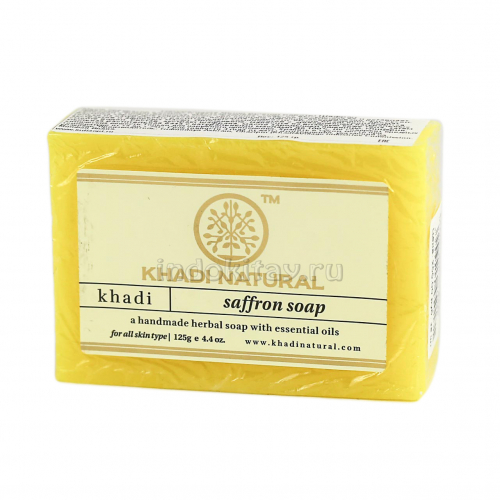 мыло кхади натурал с натуральными экстрактами и маслом миндаля 125гр
