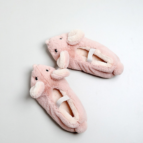 Тапочки детские «Мышки» розовые с задником H10080