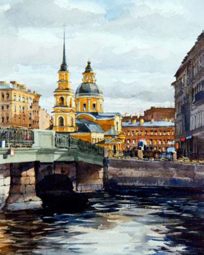 Картина по номерам на холсте и подрамнике 40х50 см