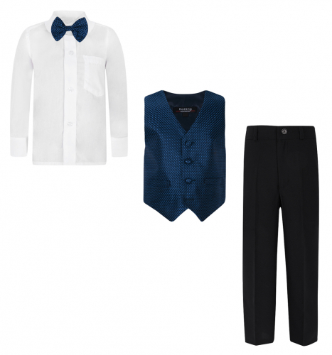 Комплект сорочка/бабочка/жилет/брюки Rodeng, цвет: серый
