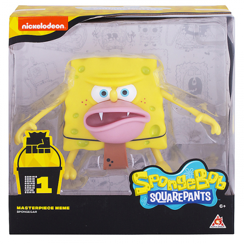 -45% SpongeBob SquarePants игрушка пластиковая 20 см - Спанч Боб грубый (мем коллекция)