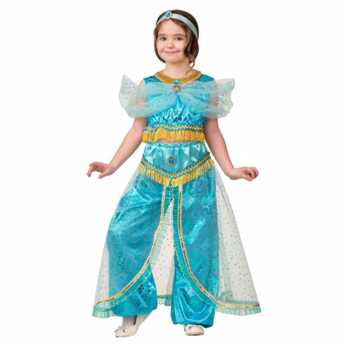 Карнавальный костюм «Принцесса Жасмин», текстиль-принт, блуза, шаровары, р. 30, рост 116 см