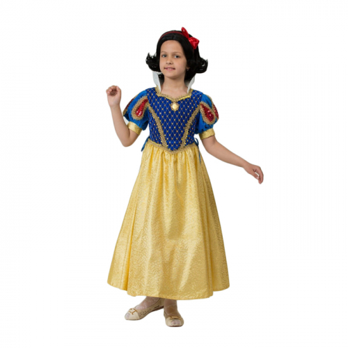 Карнавальный костюм «Принцесса Белоснежка», бархат, размер 30, рост 116 см