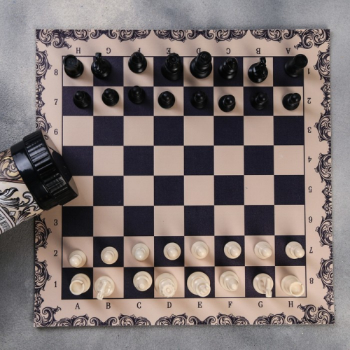 Шахматы в тубусе «Настоящий мужчина», р-р поля 33 × 33 см