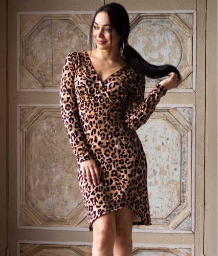 Платье Д500 (леопард)