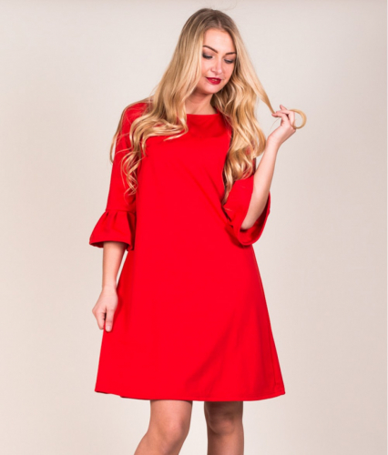 Платье Д485 (красное)
