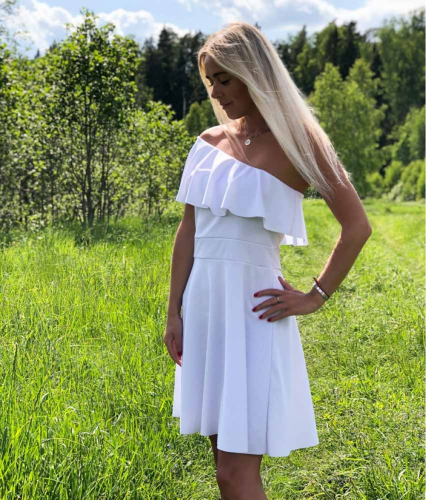 Платье Д521 (белое)