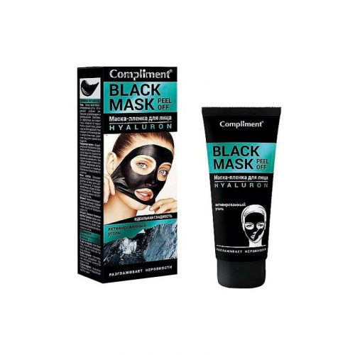 Compliment BLACK MASK Peel Off Маска-пленка для лица Hyaluron 80мл (КОПИИ)