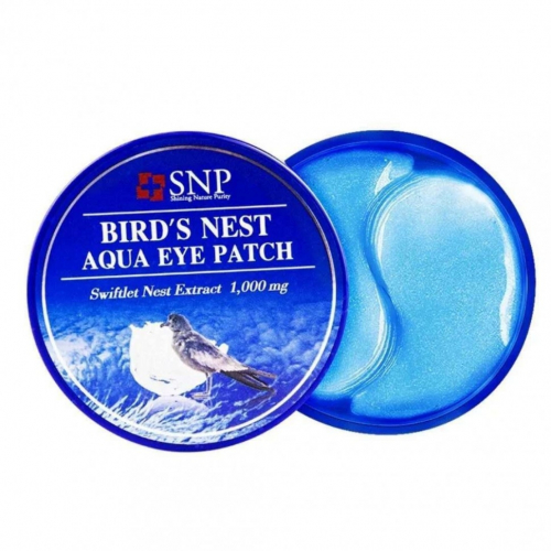 Гидрогелевые патчи для области вокруг глаз SNP Birds Nest Aqua Eye Patch 60 шт. (КОПИИ)