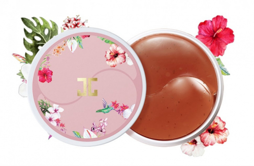 Гидрогелевые патчи с цветами гибискуса Jayjun Cosmetic Roselle Tea Eye Gel Patch 60 шт. (КОПИИ)