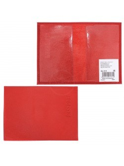 Обложка для паспорта Premier-О-8 натуральная кожа красный ладья (35) 202040