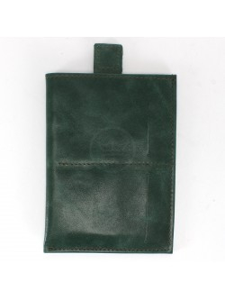 Обложка/футляр для паспорта Croco-П-408 натуральная кожа 1отд, 3карм, малахит крек (226) 228525