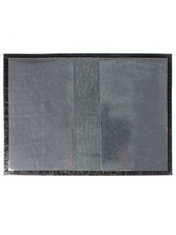Обложка для паспорта Premier-О-8 натуральная кожа черный кайман (126) 150844
