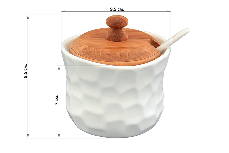 Баночка д/специй 9,5*9*9,5 см 250 мл