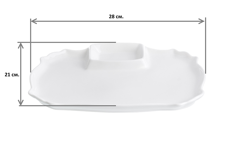 Блюдо д/шашлыка 28*21*2,3 см