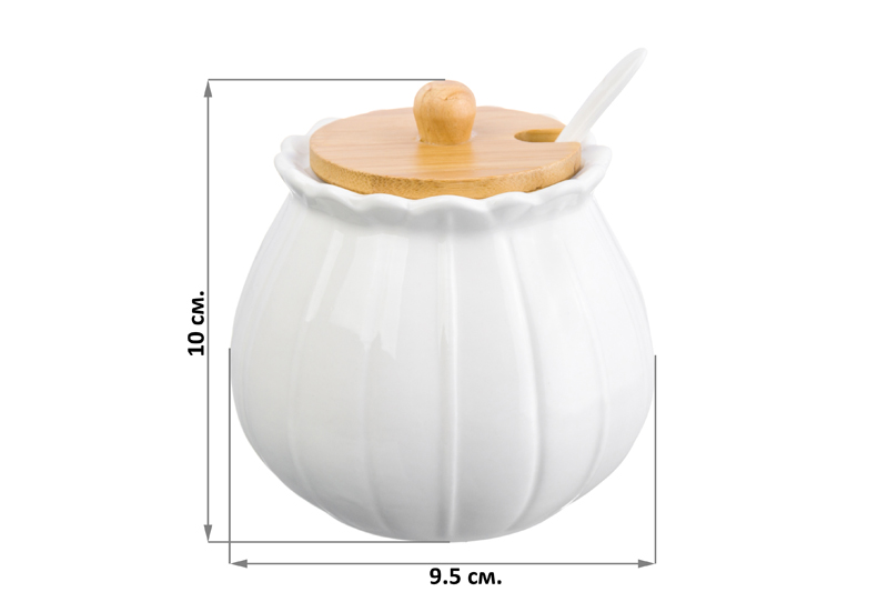 Банка д/специй 9,5*9,5*10 см 350 мл