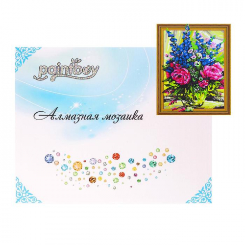 Алмазная картина «Полевые цветы» 40×50 см